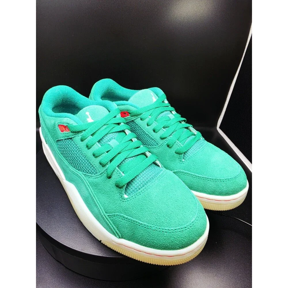 Jordan Flight Court Low Top Lace-Up Suede Sneaker Malachite/Sail US 10.5 MEN
